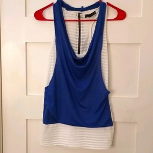 🦋 Blue and White MANDEE Tank